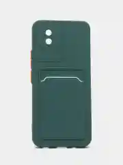 Силиконовый чехол для Vivo Y02 (Виво у02), с карманом для карт