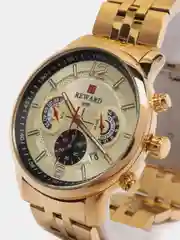 Золотой мужские наручные часы Reward RD81017M с хронографом, в подарочной упаковке