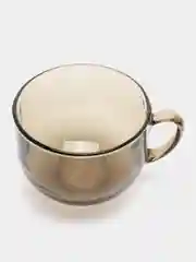 Бежевый бульонница с ручкой