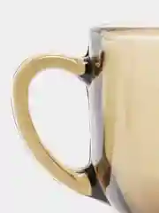 Бежевый бульонница с ручкой