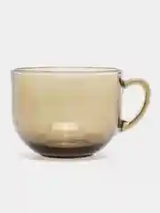 Бежевый бульонница с ручкой