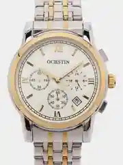 Белый мужские наручные часы Ochstin 6097A с хронографом в подарочной упаковке
