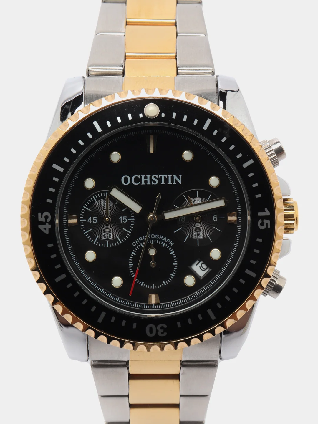 Желтый мужские наручные часы Ochstin 7019C с хронографом в подарочной упаковке