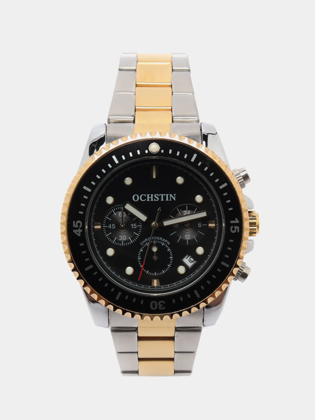 Желтый мужские наручные часы Ochstin 7019C с хронографом в подарочной упаковке