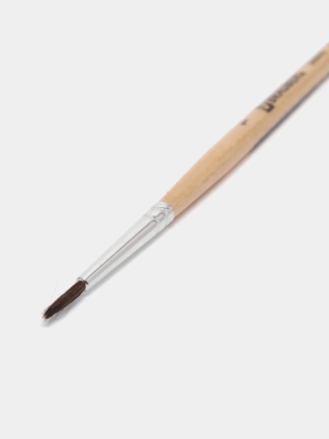 Кисточка (кисть) для рисования BRAUBERG из ворса пони, круглая, №1, 200840