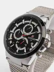 Серебряный мужские наручные часы Reward RD82019M с хронографом, в подарочной упаковке