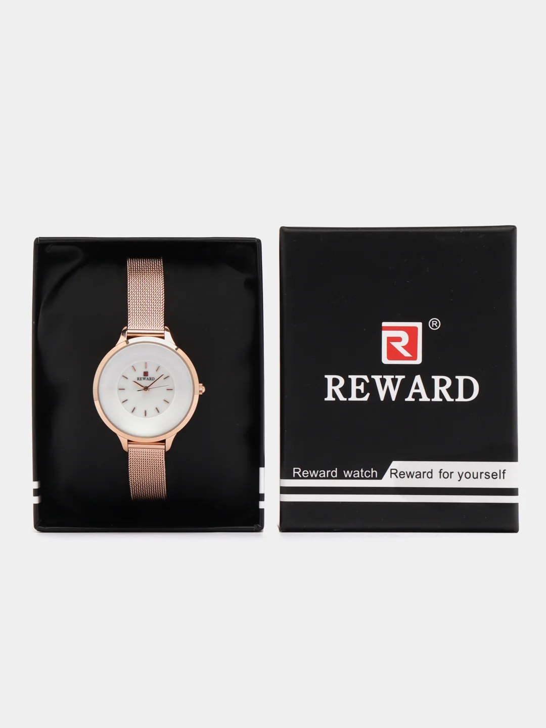 Золотой женские наручные часы Reward RD22027L в подарочной упаковке