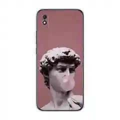Коралловый силиконовый чехол на Xiaomi Redmi 9A / Сяоми Редми 9А прозрачный с рисунком, защита камеры