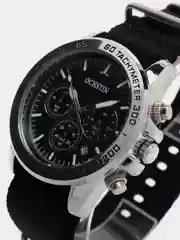 Черный мужские наручные часы хронограф Ochstin 6117B с хронографом в подарочной упаковке