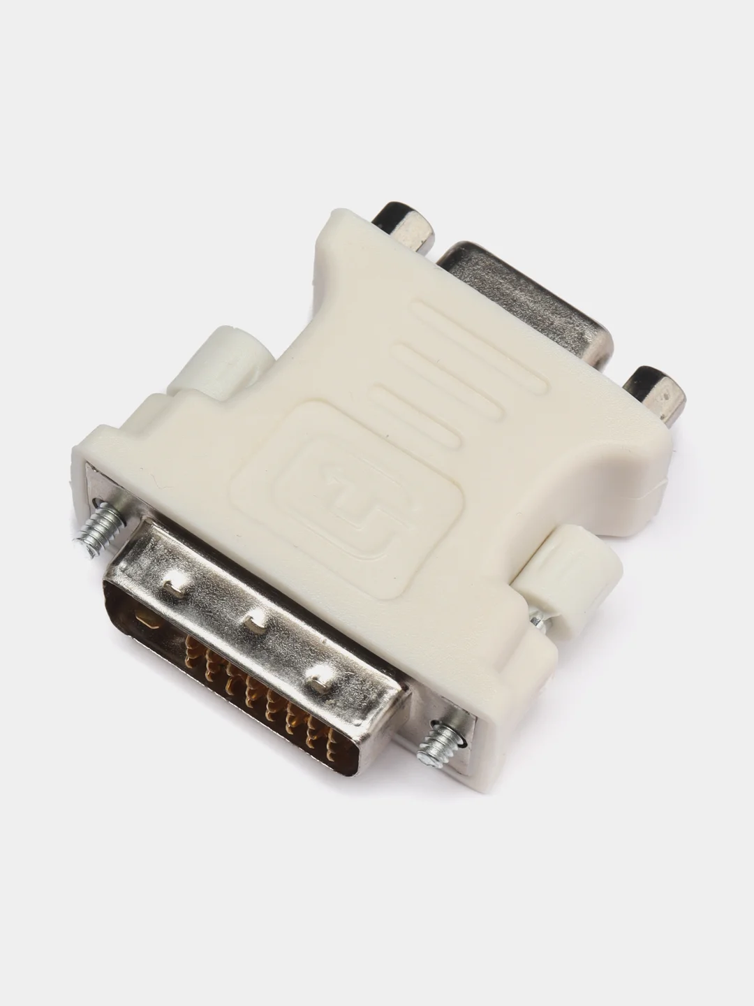 Белый переходник DVI VGA адаптер DVI24+1 24+5