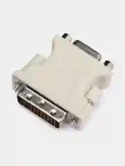 Белый переходник DVI VGA адаптер DVI24+1 24+5