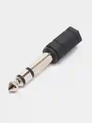 Золотой переходник Jack 6,3 мм на Jack 3,5 мм
