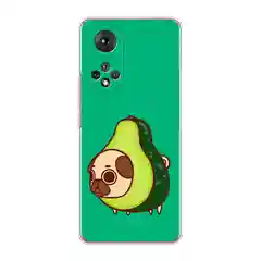 Мятный чехол на Huawei Nova 9/Honor 50 / Хуавей Нова 9/Хонор 50 прозрачный, с рисунком