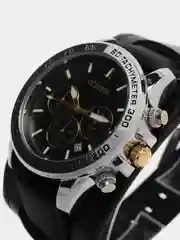 Черный мужские наручные часы Ochstin 7234 с хронографом в подарочной упаковке
