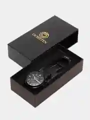 Черный мужские наручные часы Ochstin 6044B с хронографом в подарочной упаковке