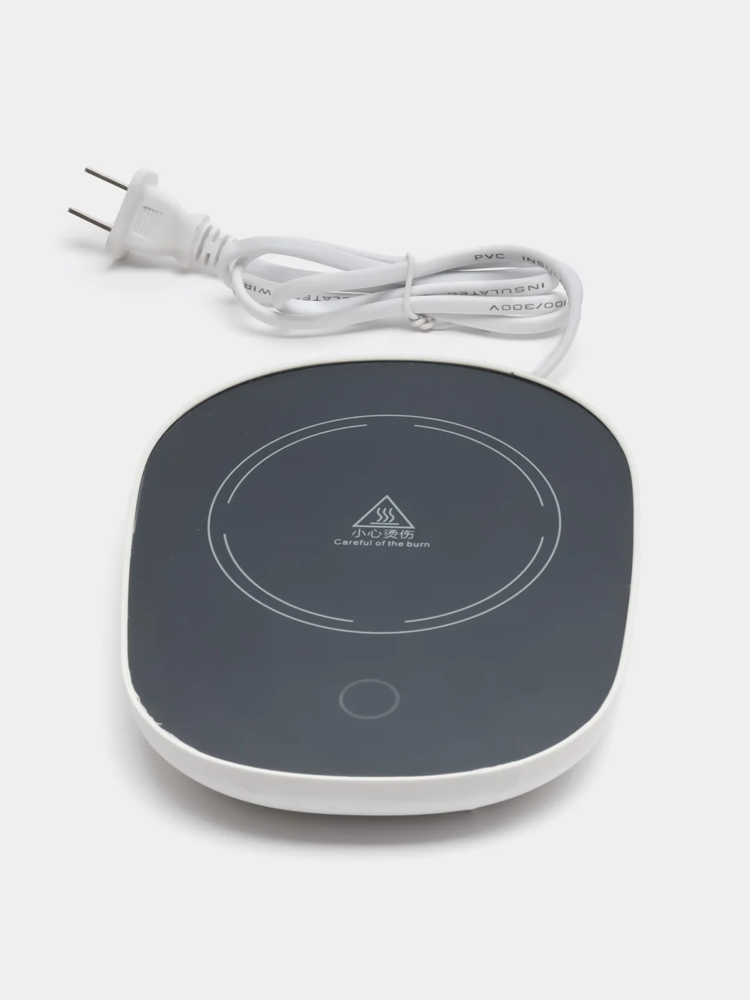 Черный кружка с подогревом от usb / Чашка для чая и кофе / Термокружка/ Европереходник