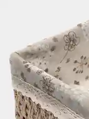Бежевый декоративная корзина, плетёная, из лозы