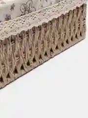 Бежевый декоративная корзина, плетёная, из лозы