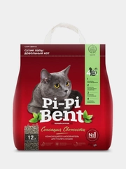 Наполнитель комкующийся для кошачьего туалета Pi-Pi Bent "Сенсация свежести", 12 л (5 кг)