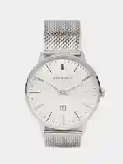 Серебряный мужские наручные часы Mini Focus MF0115G с календарём, в подарочной упаковке