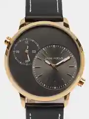 Золотой мужские наручные часы Mini Focus MF0035G, в подарочной упаковке