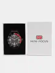 Красный мужские наручные часы Mini Focus MF0155G с календарём, в подарочной упаковке