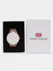 Белый мужские наручные часы Mini Focus MF0052G, с хронографом, в подарочной упаковке