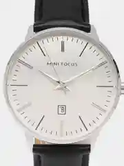 Серый мужские наручные часы Mini Focus MF0115G с календарём, в подарочной упаковке