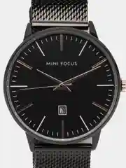 Угольный мужские наручные часы Mini Focus MF0115G с календарём, в подарочной упаковке