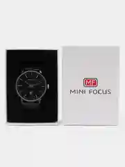 Угольный мужские наручные часы Mini Focus MF0115G с календарём, в подарочной упаковке