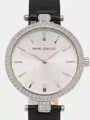 Черный женские наручные часы Mini Focus MF0039L, в подарочной упаковке
