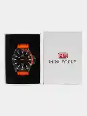 Оранжевый мужские наручные часы Mini Focus MF0020G с календарём, в подарочной упаковке
