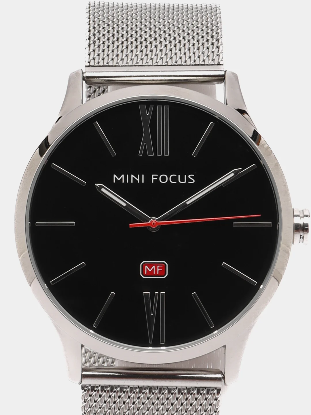 Серебряный мужские наручные часы Mini Focus MF0018G, в подарочной упаковке