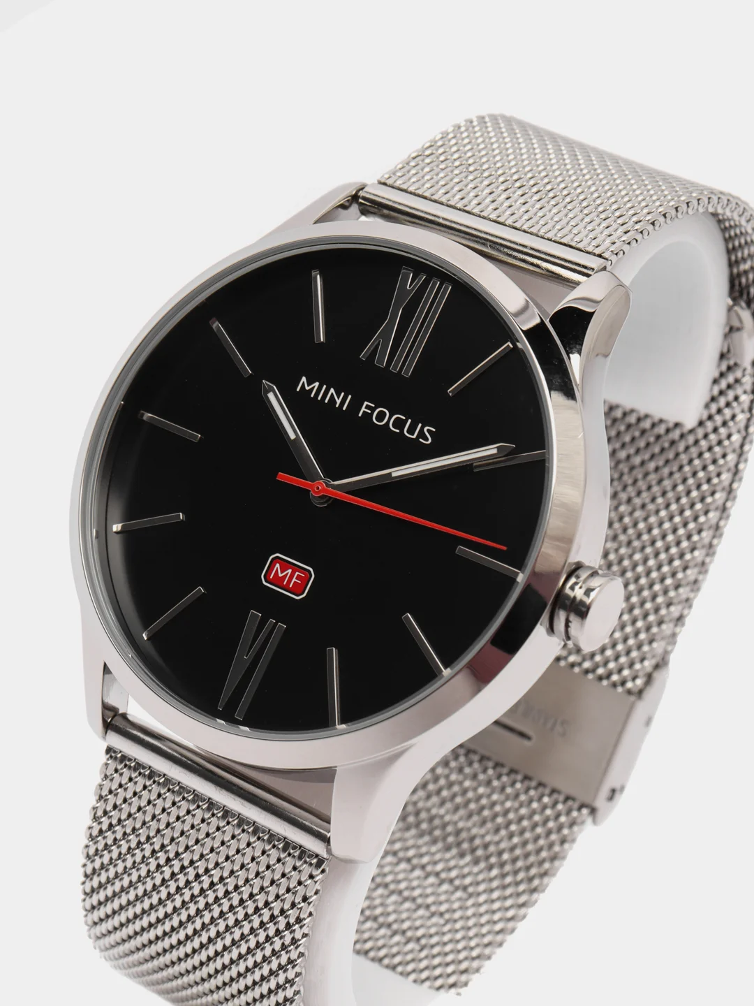 Серебряный мужские наручные часы Mini Focus MF0018G, в подарочной упаковке
