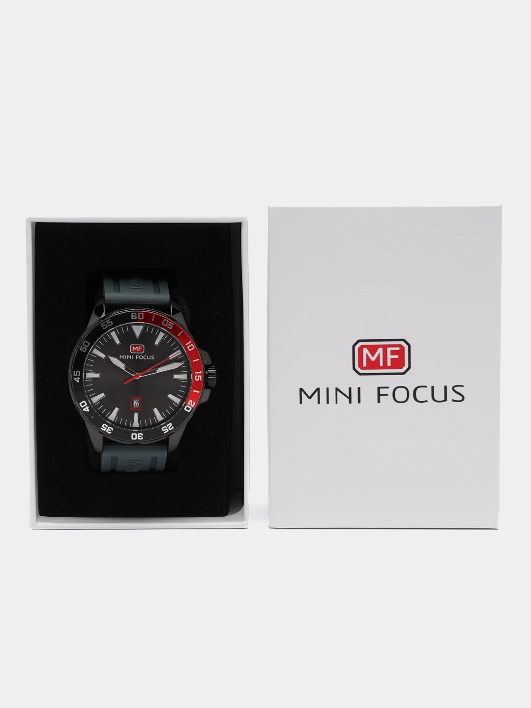 Оранжевый мужские наручные часы Mini Focus MF0020G с календарём, в подарочной упаковке