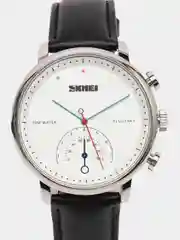 Серебряный мужские наручные часы Skmei 1399L в подарочной упаковке