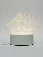 Бежевый светодиодный 3D ночник, LED-светильник