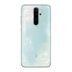Бежевый меланж силиконовый чехол на Xiaomi Redmi Note 8 Pro / Сяоми Редми Нот 8 Про прозрачный с рисунком