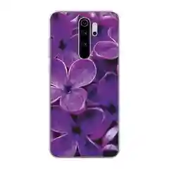 Вишнёвый силиконовый чехол на Xiaomi Redmi Note 8 Pro / Сяоми Редми Нот 8 Про прозрачный с рисунком