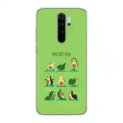 Салатовый силиконовый чехол на Xiaomi Redmi Note 8 Pro / Сяоми Редми Нот 8 Про прозрачный с рисунком