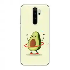 Светло-жёлтый силиконовый чехол на Xiaomi Redmi Note 8 Pro / Сяоми Редми Нот 8 Про прозрачный с рисунком