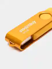Желтый флешка SmartBuy Twist USB 2.0, 4 объема, карта памяти