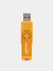 Желтый флешка SmartBuy Twist USB 2.0, 4 объема, карта памяти