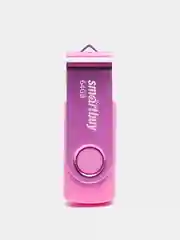 Розовый флешка SmartBuy Twist USB 2.0, 4 объема, карта памяти