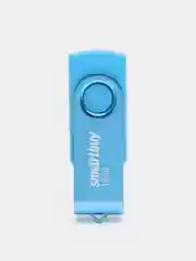 Синий флешка SmartBuy Twist USB 2.0, 4 объема, карта памяти