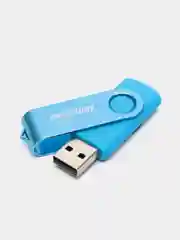 Синий флешка SmartBuy Twist USB 2.0, 4 объема, карта памяти