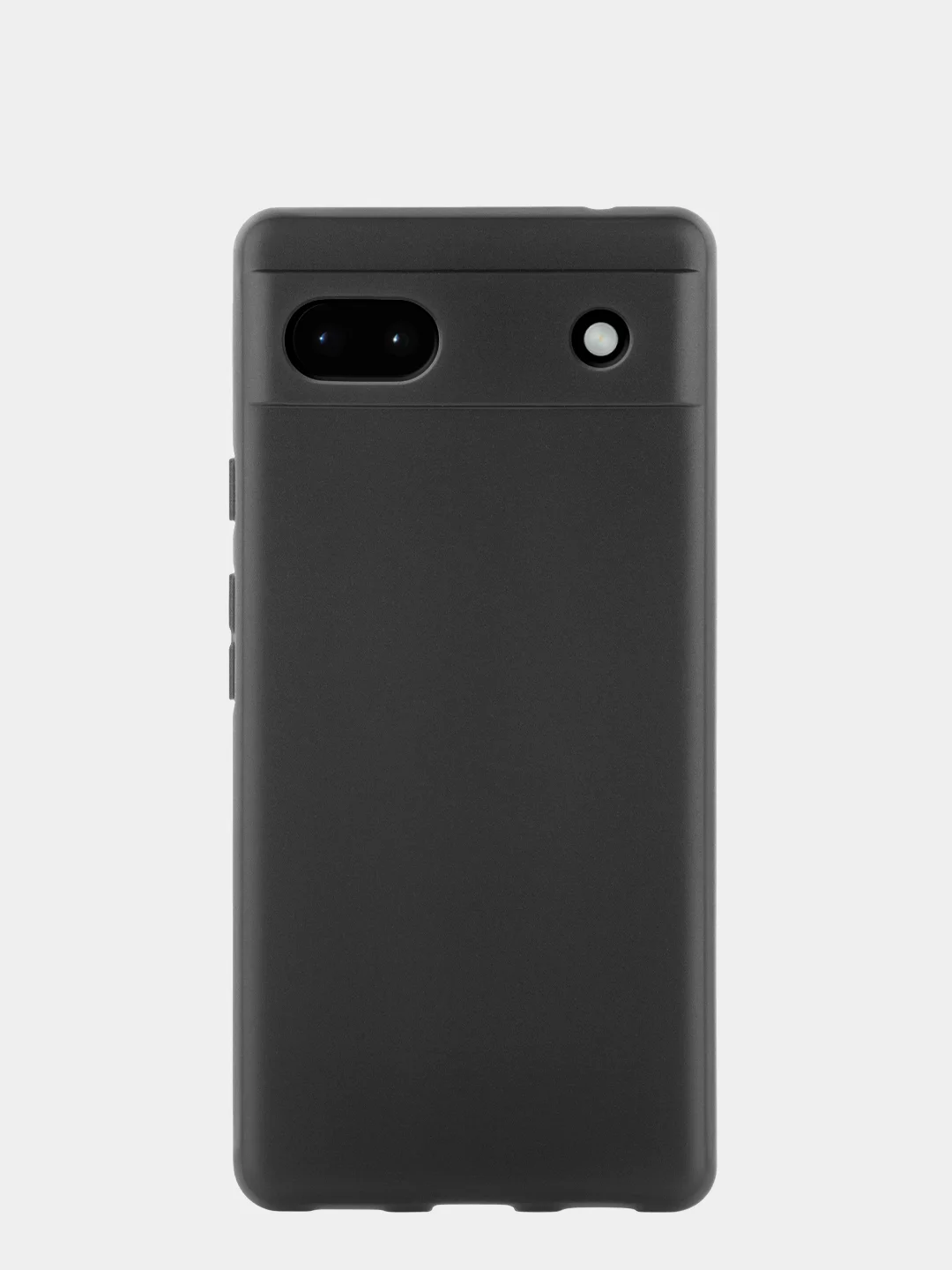 Черный чехол для Google Pixel 6A силиконовый BROSCORP матовый тонкий с бортиком- защитой камер