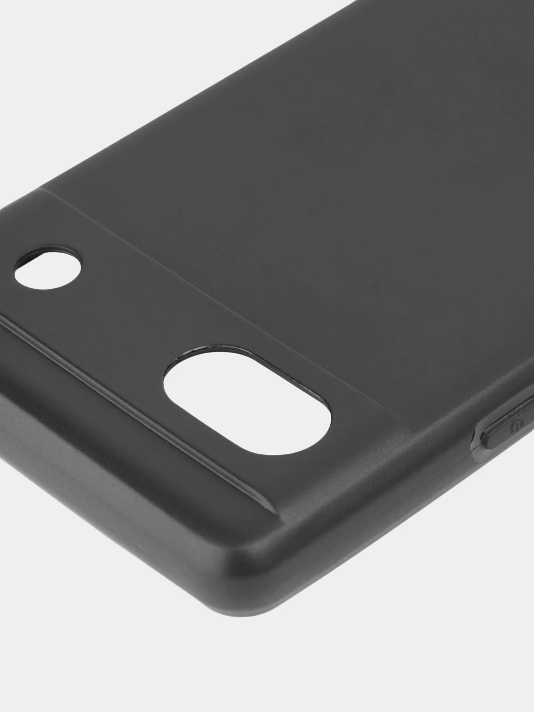 Черный чехол для Google Pixel 6A силиконовый BROSCORP матовый тонкий с бортиком- защитой камер