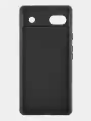 Черный чехол для Google Pixel 6A силиконовый BROSCORP матовый тонкий с бортиком- защитой камер