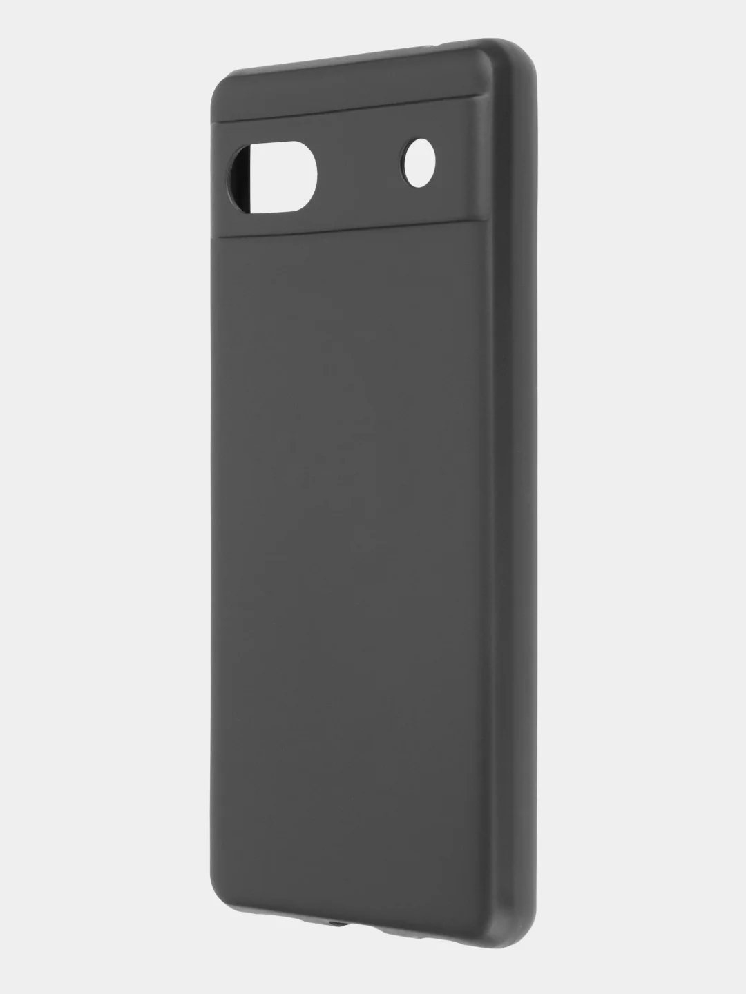 Черный чехол для Google Pixel 6A силиконовый BROSCORP матовый тонкий с бортиком- защитой камер